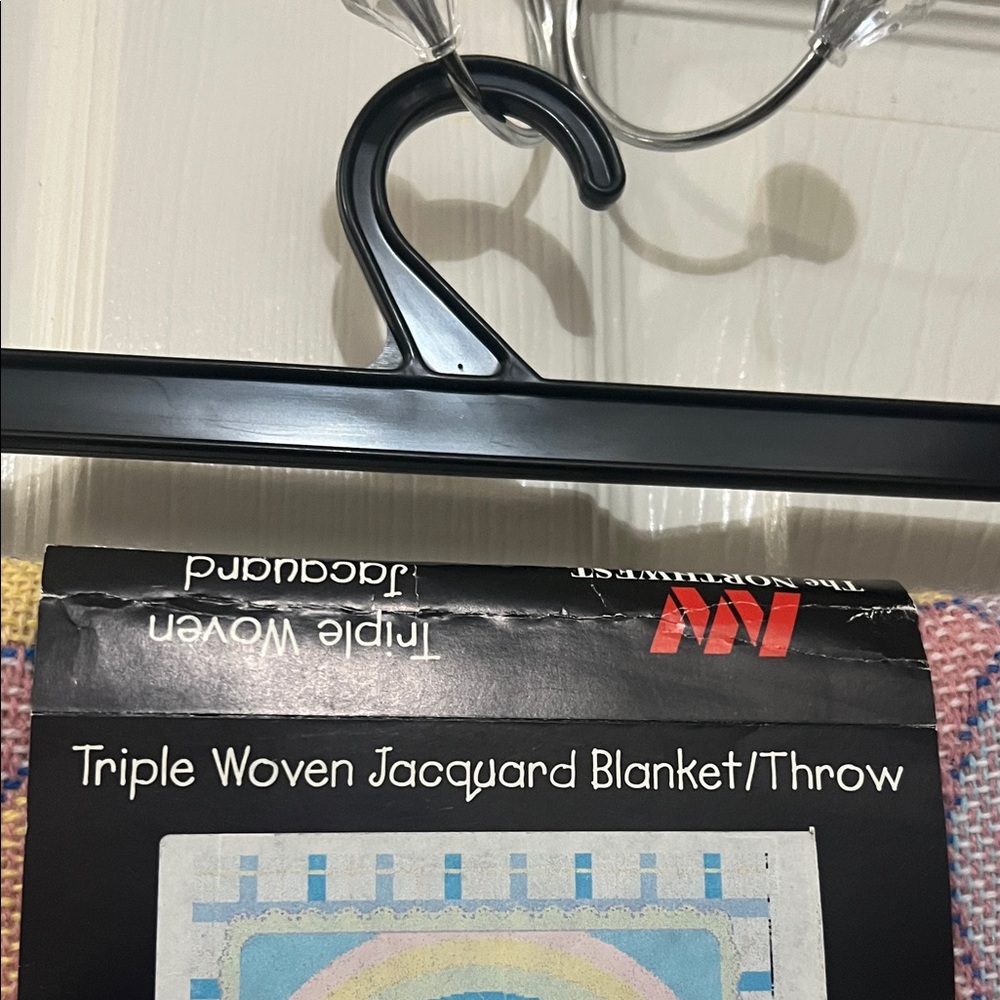 Northwest Vintage Precious Moment Noahs Ark Woven Jacquard Blanket/Throw NWT - Picture 2 of 5